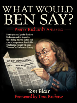 Tom Blair - What Would Ben Say?: Poorer Richards America