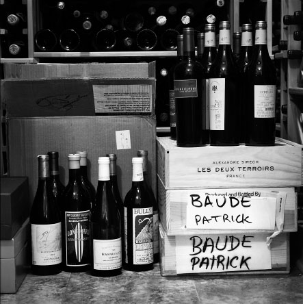 The floor of Pat Baudes wine cellar which held wine bottles that no longer fit - photo 3