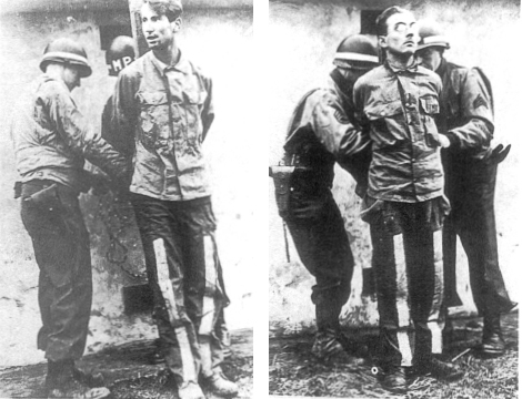 Swift justice is meted out to German soldiers found behind the Allied lines - photo 8