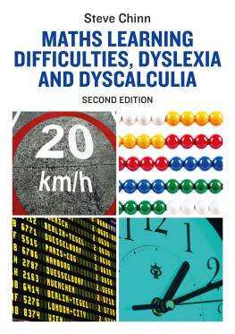 Steve Chinn - Maths Learning Difficulties, Dyslexia and Dyscalculia