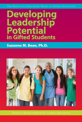 Suzanne M. Bean - Developing Leadership Potential In Gifted Students