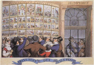 A prurient crowd jostles for a view of a loyalist printsellers display of - photo 14