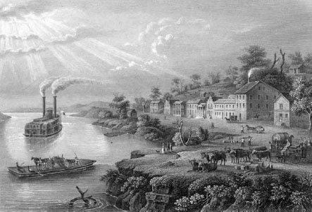 Earliest circa 1848 view of Kansas Citys riverfront formerly known as the - photo 4