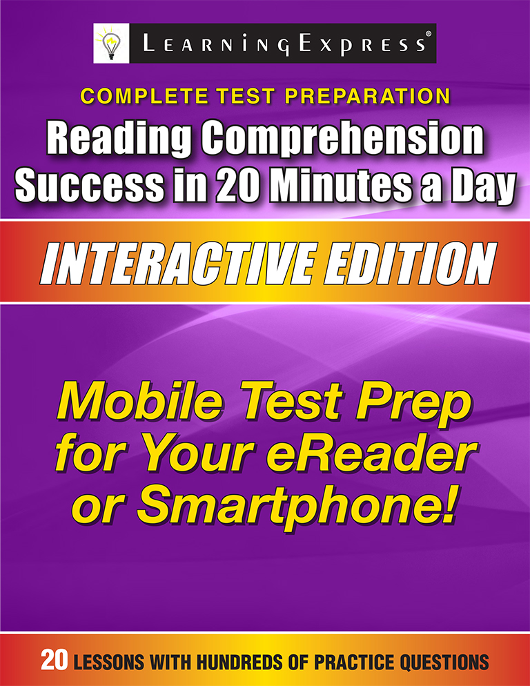 Reading Comprehension Success in 20 Minutes a Day Interactive Edition - image 1