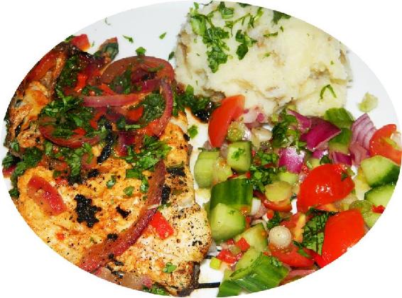 Ingredients 2 white fish steaks or fillets lb250g Juice of 1 lemon 1 garlic - photo 1