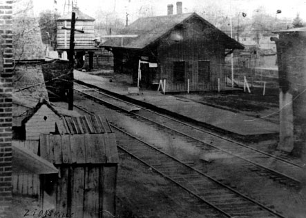 The first depot serving the newly platted town of Zionsville was this rough - photo 3