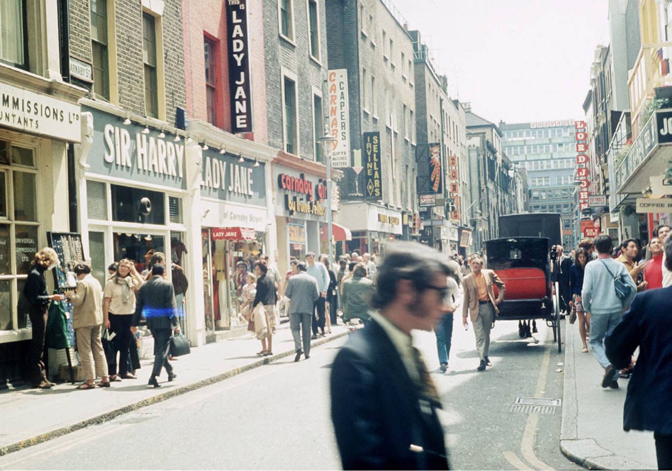 Bright sunshine on Carnaby Street in the 1960s In After London Richard - photo 6