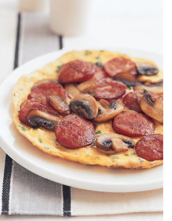 Mushroom omelette with chorizo Serves 1 30 g 1 oz butter medium chorizo - photo 10