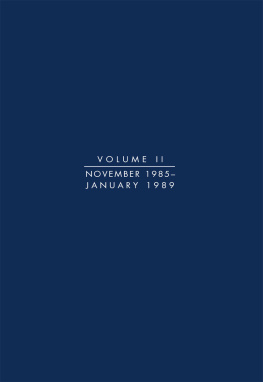 Ronald Reagan Reagan Diaries, Volume 2: November 1985-January 1989