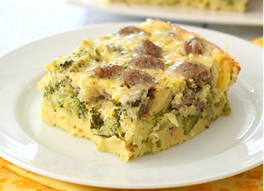 Low-Carb Egg N Sausage Casserole A healthy low carb breakfast casserole made - photo 1