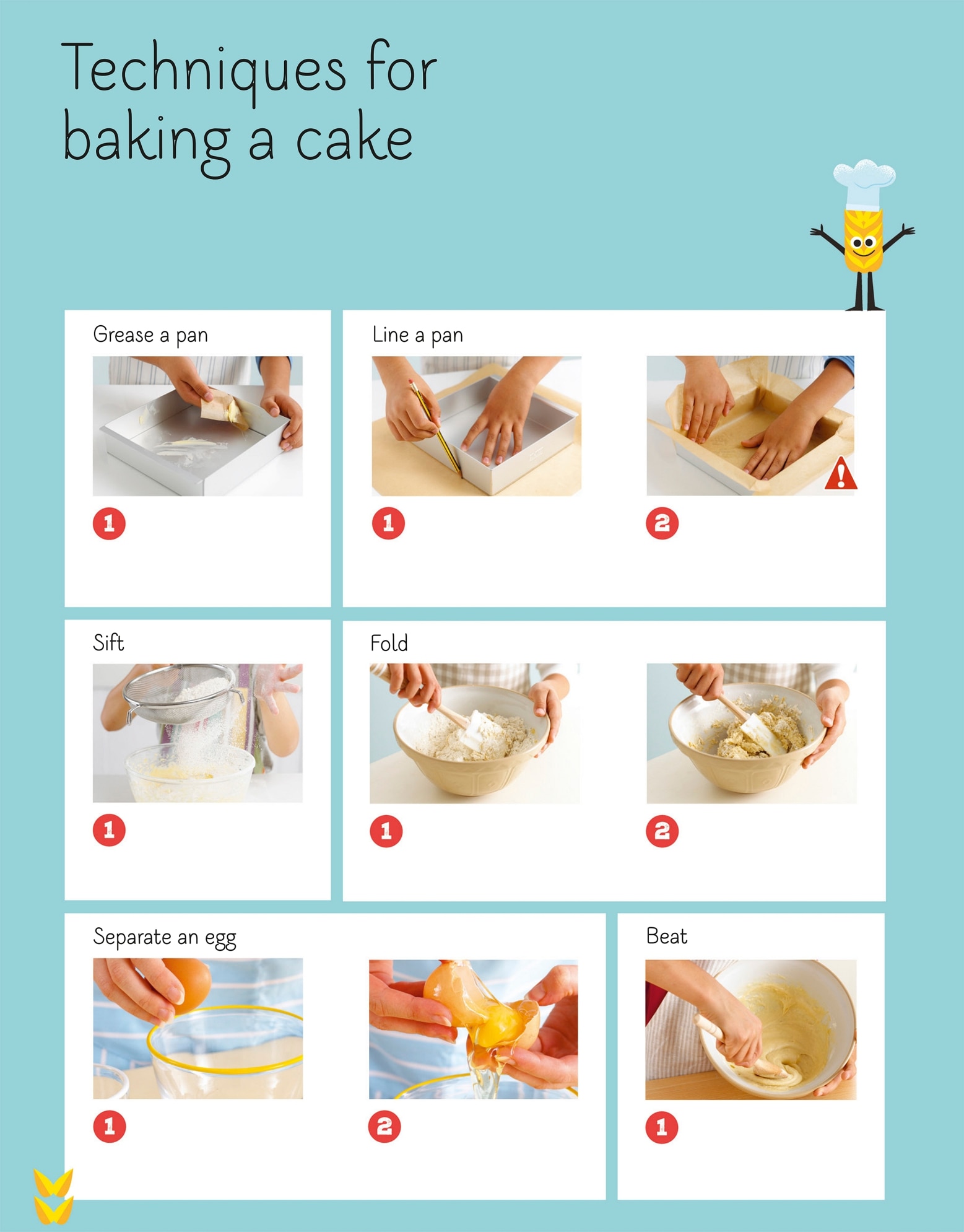 Te chniques fo r Te chniques fo r baking a cak e baking a cak e There - photo 7