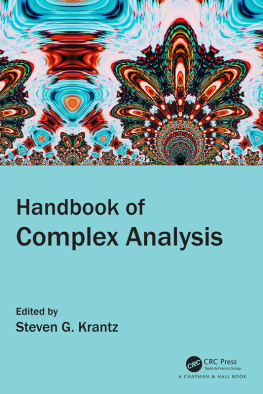 Steven G. Krantz (editor) Handbook of Complex Analysis