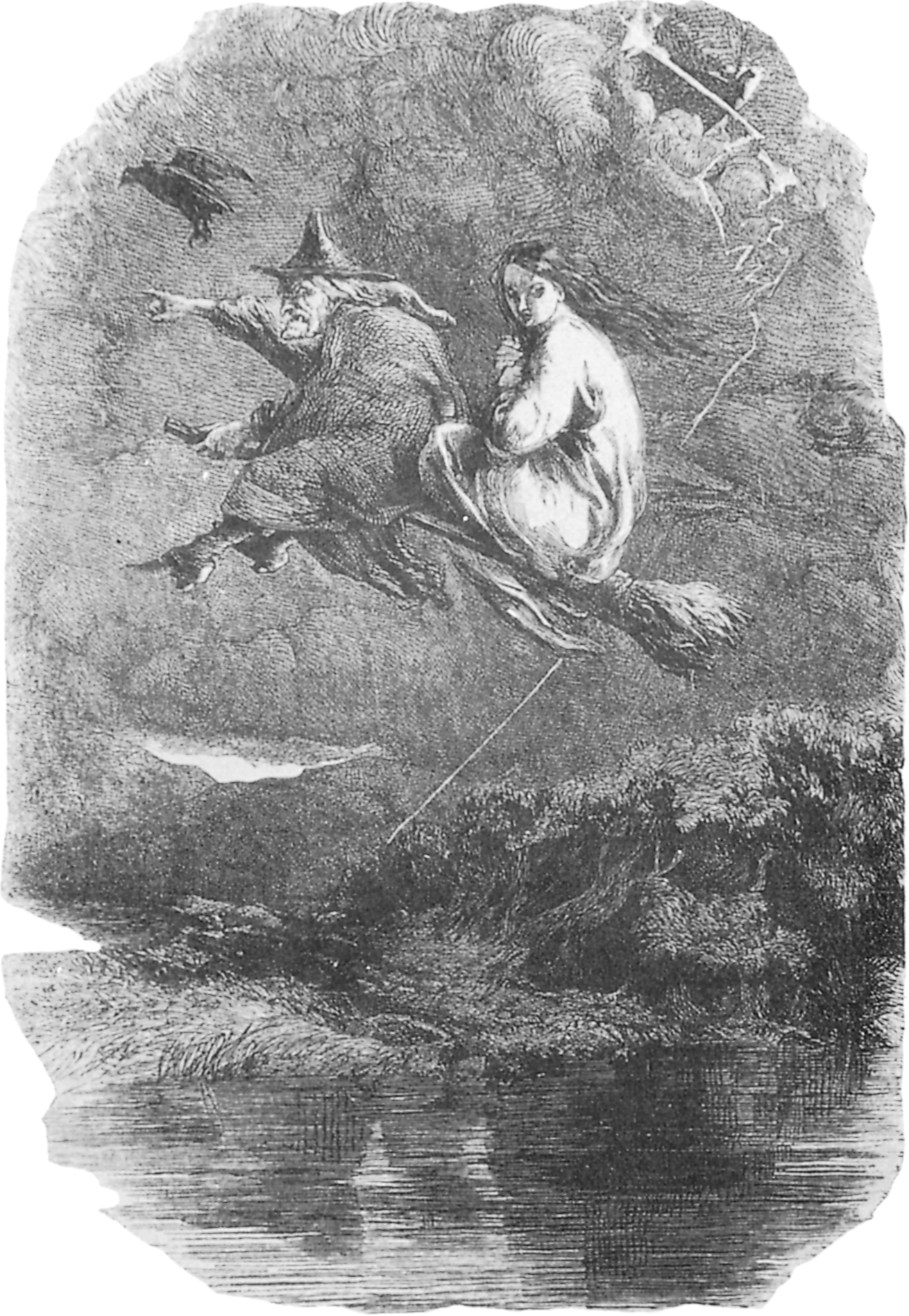 Old-time conception of flying witches An illustration by Sir John Gilbert to - photo 3