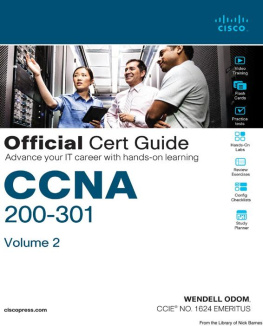 Wendell Odom CCNA 200-301: Official Cert Guide Volume 2