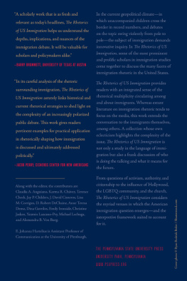 E. Johanna Hartelius (editor) - The Rhetorics of US Immigration: Identity, Community, Otherness