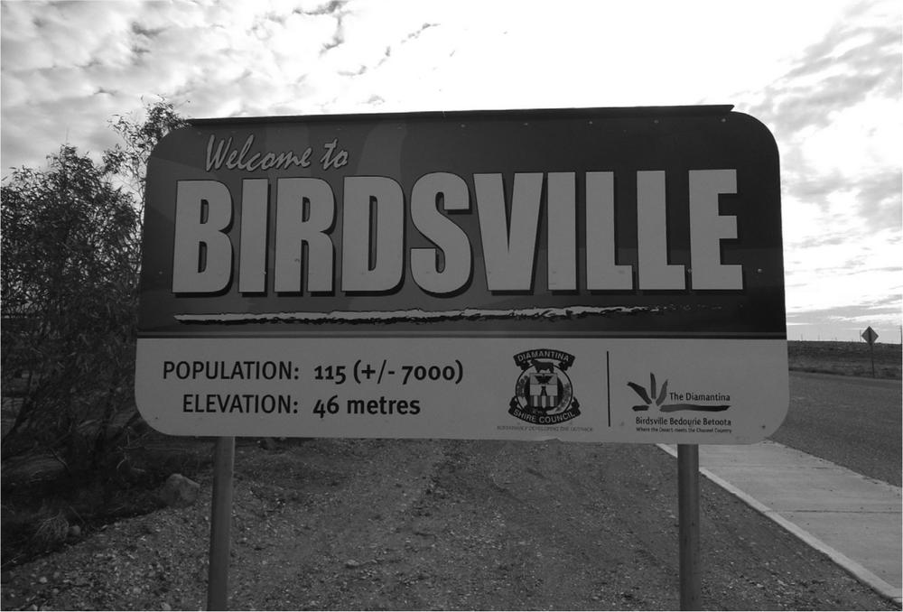 There are four of these signs in Birdsville one on each of the four roads into - photo 3