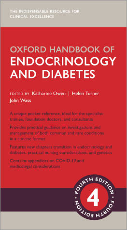 Dr Katharine Owen (editor) - Oxford Handbook of Endocrinology and Diabetes (Oxford Medical Handbooks)