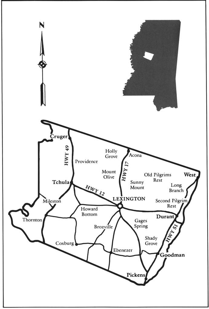 Map of Holmes County Mississippi circa 1963 Contents ii v vi Guide - photo 4