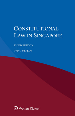 Kevin Y.L. Tan - Constitutional Law in Singapore