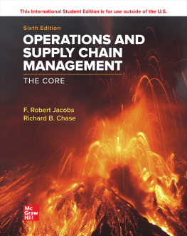 F. Robert Jacobs - Operations and Supply Chain Management: The Core