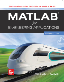 William J. Palm III ISE MATLAB for Engineering Applications