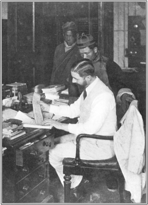 FRONTISPIECE MAJ van Manen reading a Tibetan Buddhist text in his office at - photo 2