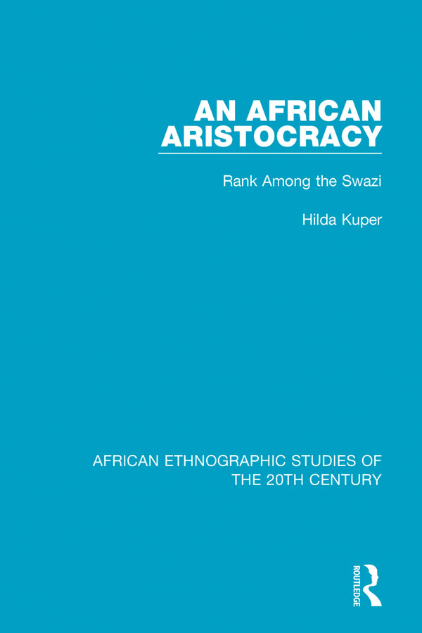 AFRICAN ETHNOGRAPHIC STUDIES OF THE 20TH CENTURY Volume 40 AN AFRICAN - photo 1