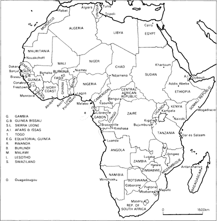 Africa south of the Sahara has become a major problem area Wars political - photo 2