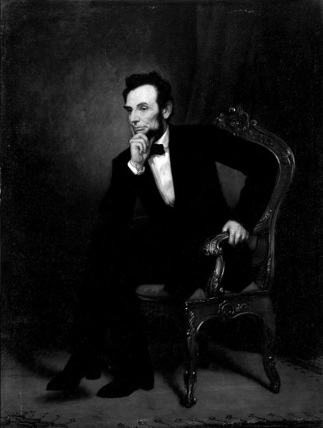 Pres Abraham Lincoln Portrait by George Peter Alexander Healy 1869 White - photo 2