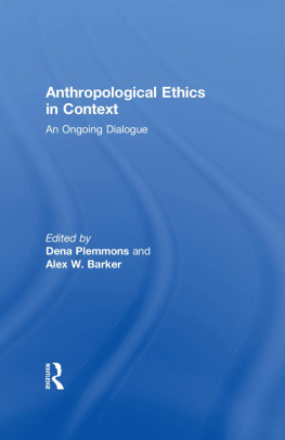 Dena Plemmons Anthropological Ethics in Context