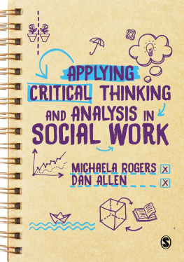 Michaela Rogers - Applying Critical Thinking and Analysis in Social Work