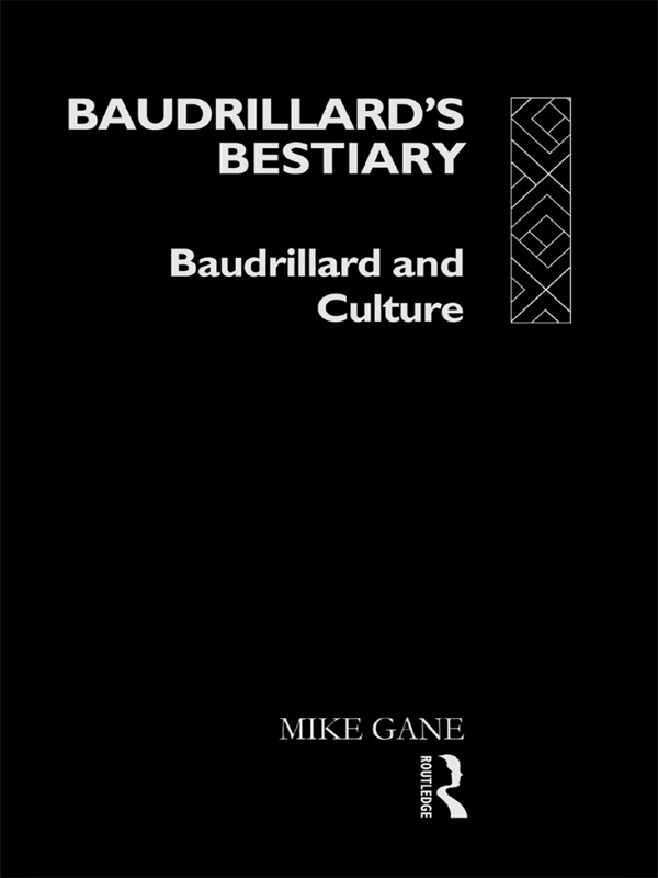 Baudrillards bestiary The symbolic is neither a concept nor an instance or a - photo 1