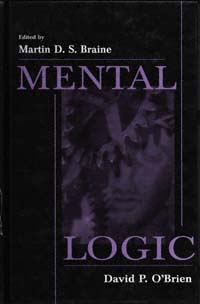 title Mental Logic author Braine Martin D S publisher - photo 1