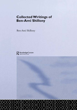 Ben-Ami Shillony - Ben-Ami Shillony - Collected Writings