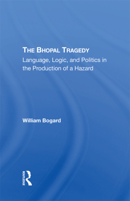William Bogard - The Bhopal Tragedy