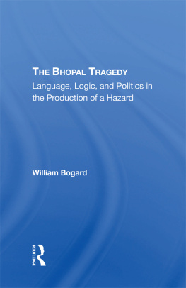 William Bogard The Bhopal Tragedy