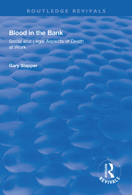 Gary Slapper Blood in the Bank