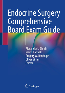 Alexander L. Shifrin Endocrine Surgery Comprehensive Board Exam Guide