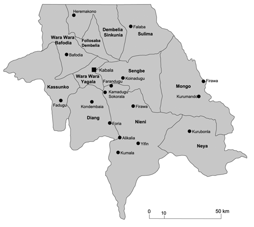 Map 2 Koinadugu District INTRODUCTION After the war Aminata stayed with - photo 3