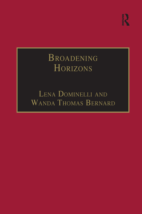 BROADENING HORIZONS Contemporary Social Work Studies Series Editor Robin - photo 1