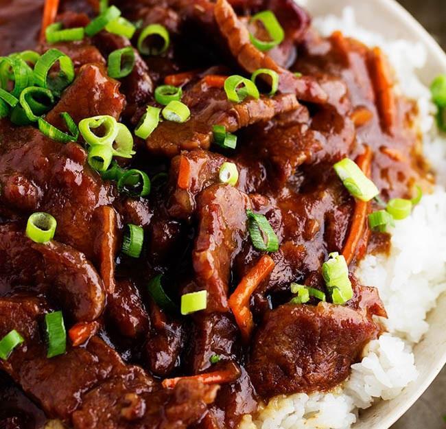 This Mongolian beef tastes exquisite when served over a bed of white rice with - photo 8