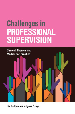 Liz Beddoe - Challenges in Professional Supervision