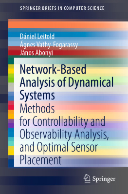 Dániel Leitold - Network-Based Analysis of Dynamical Systems: Methods for Controllability and Observability Analysis, and Optimal Sensor Placement