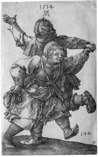 Albrecht Drer Peasant Couple Dancing 1514 engraving The irrepressible joy - photo 4