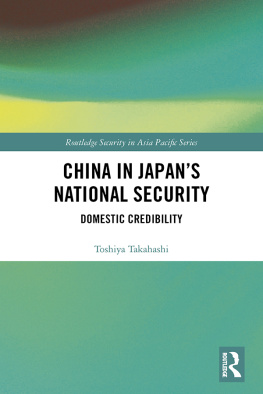 Toshiya Takahashi China in Japans National Security