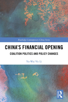 Yu Wai Vic Li - Chinas Financial Opening