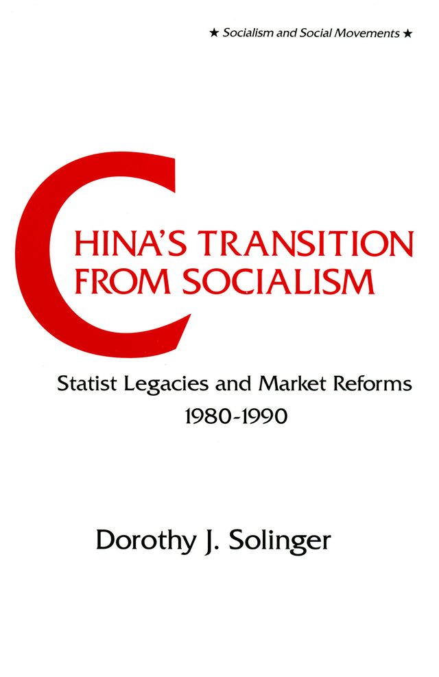 CHINAS TRANSITION FROM SOCIALISM Studies of the East Asian Institute - photo 1