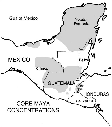 MAP 1 Areas of Maya Cultural Concentration INTRODUCTION Whats - photo 5