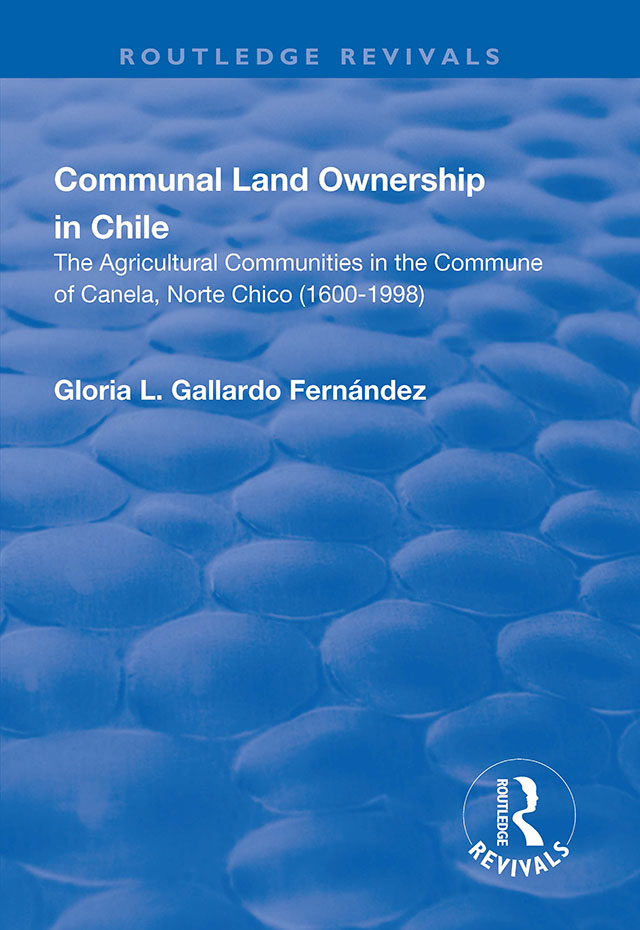 COMMUNAL LAND OWNERSHIP IN CHILE Para Max Emiliano el ms amado Para mis - photo 1