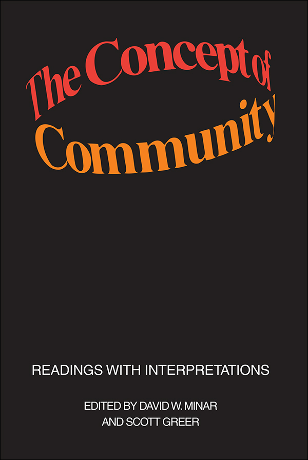 The Concept of Community The Concept of Community READINGS WITH - photo 1